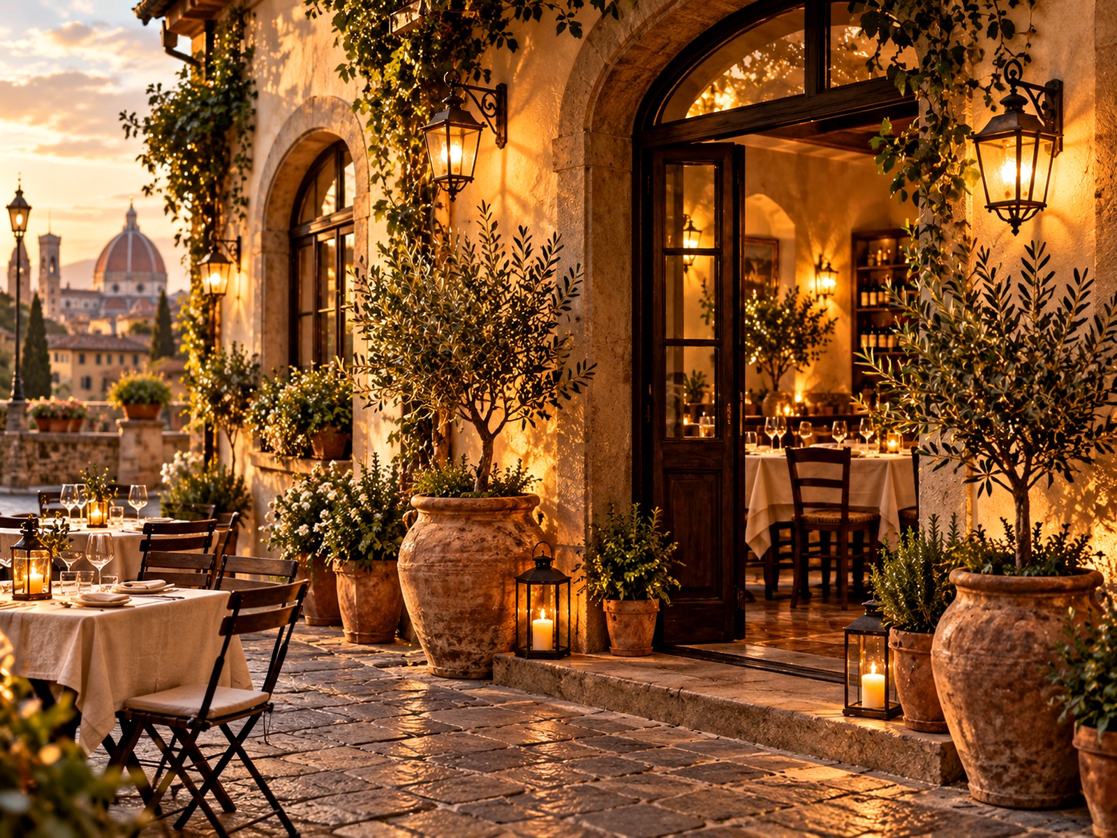Facciata della trattoria